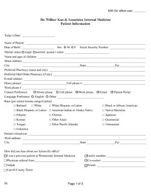 Fillable Online Patient insurance and HIPAA forms - Dr Wilbur Kuo Fax ...