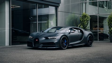 Bugatti Chiron Sport Wallpaper 4K, Matte black, Sports cars, Urban