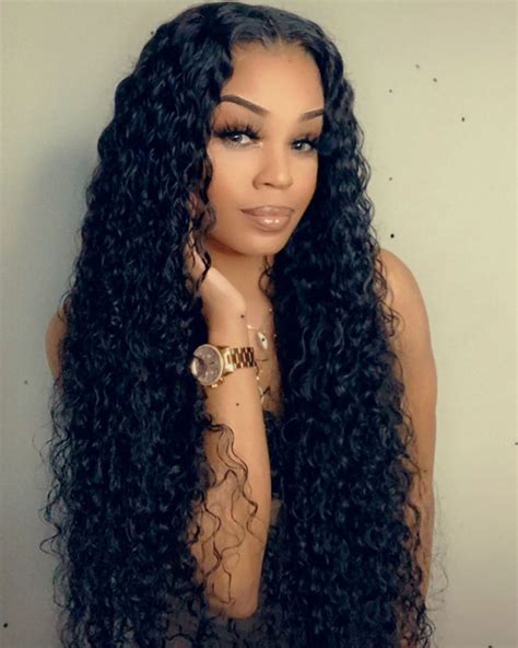 Deep Wave Long Hair Wigs For Women Human Hair Long Wigs | Long hair ...