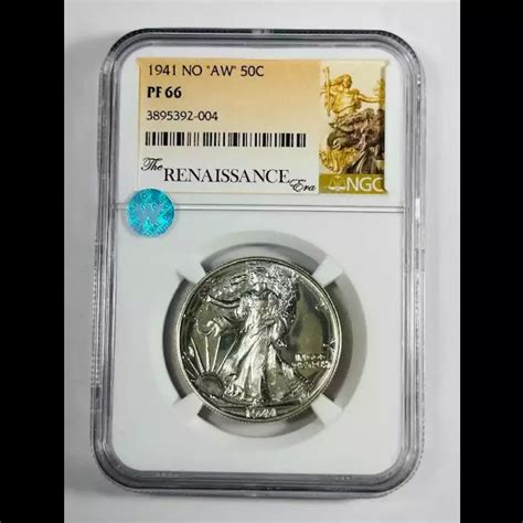 1941 Walking Liberty Half Dollar NGC PF-66 "NO AW" Sight White - Bob ...