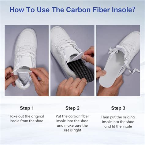 Buy Carbon Fiber Insole 1 Pair, FAKILO Carbon Fiber Insoles Shoes ...