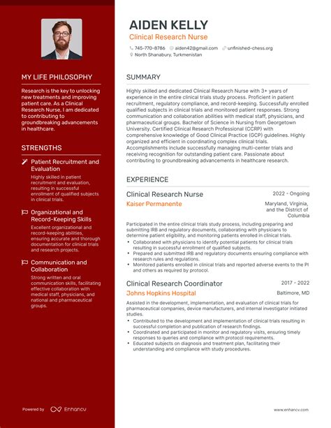 Research Nurse Sample Resume 35 Nursing Resume Examples That Worked In