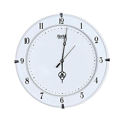 Ajanta Quartz Plastic Wall Clock with Round Dial Shape 897 White for O