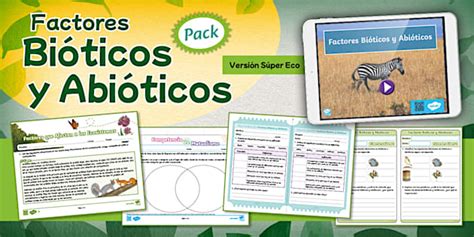 Pack | Factores | Bióticos | Abióticos | Ciencias Naturales