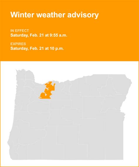 Update: Winter weather advisory for North Oregon Cascades until ...