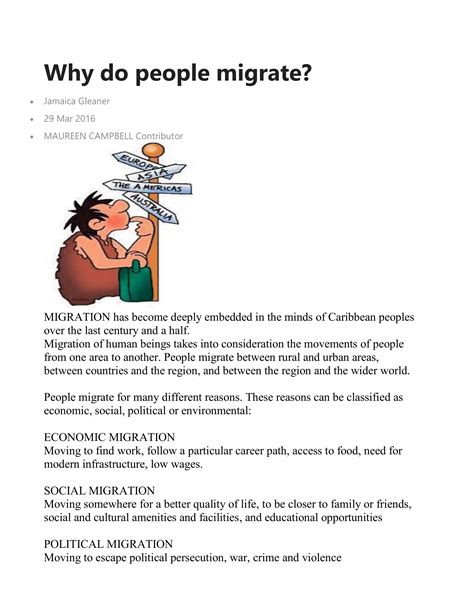 Why do people migrate? | PDF