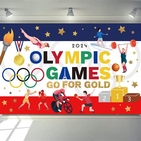 Buy Olympic Backdrop Banner Decorations Games International Sports ...