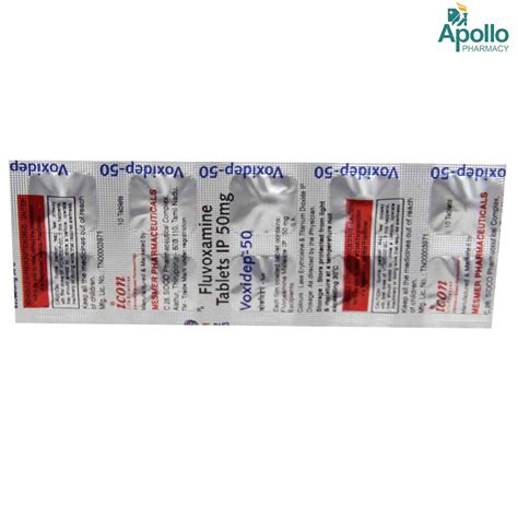 VOXIDEP 50MG TABLET Price, Uses, Side Effects, Composition - Apollo ...