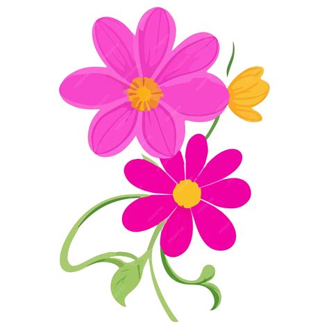 Pink Spring Flower Clip Art