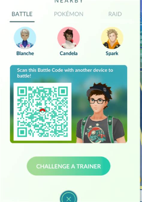 Image result for Pokemon Go Scan a Battle Code
