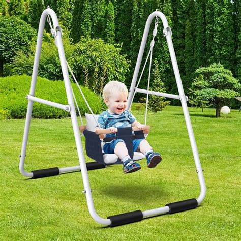 Amazon.com: Avenlur Spruce Baby and Toddler Foldable Swing Set with ...