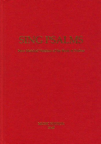 Buy Sing Psalms Music Edition (staff): New Metrical Versions of the ...