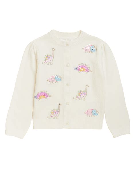 Buy Dinosaur Sequin Cardigan at Marks & Spencer
