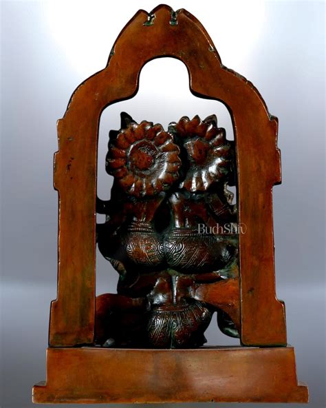 Buy Vishnu Lakshmi on Garuda Brass idol 12 inch dual tone - Budhshiv.com