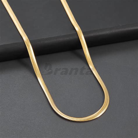 Buy Gold Plated Snake Chain For Men Online - Branta – Brantashop