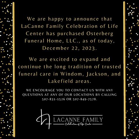 LaCanne Family Celebration of Life Center