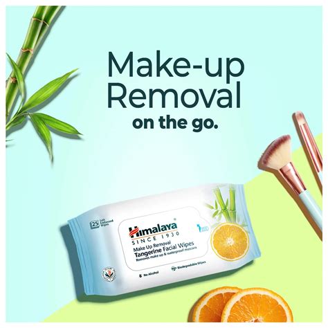 Himalaya Makeup Removal Tangerine Facial Wipes 25's – ZEVIKA HEALTH