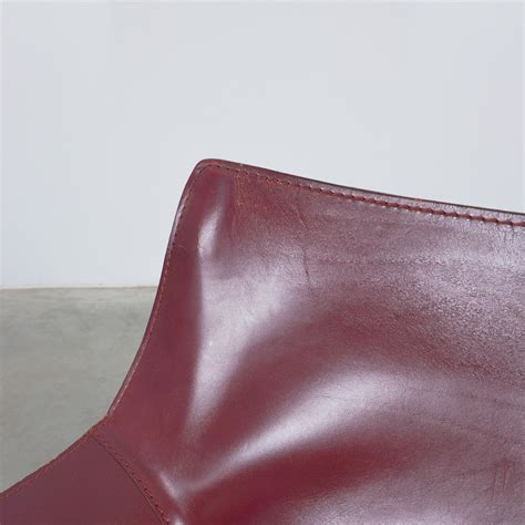 Mario Bellini Dining Chairs for Cassina, 1980 - Cab 413 Bordeaux Red ...
