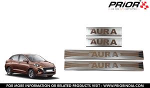 Prior DOOR SILL PLATE FOR AURA 2020- ONWARDS MODEL (SET OF 4 PCS) Car ...