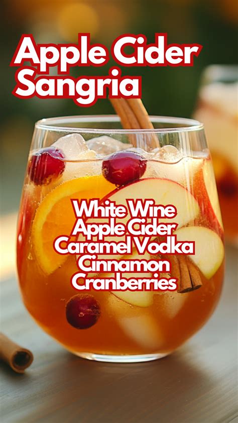 Apple Cider Sangria | Recipe | Cider sangria, Apple cider sangria ...
