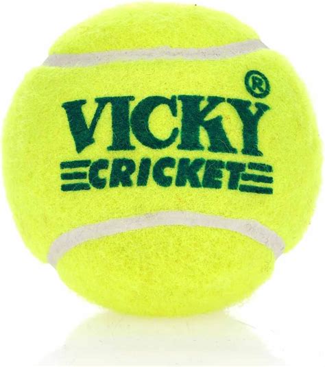 Vicky Rubber Cricket Tennis Ball (Green , Pack Of 6)Material: Rubber ...