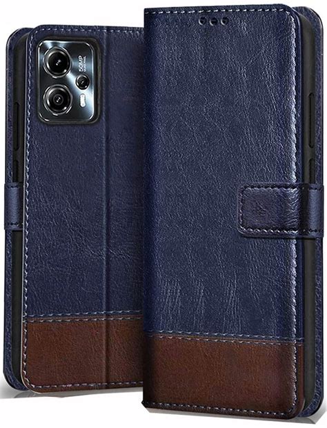 SHINESTAR Ultimate Dual Shade Leather Finish Flip Back Cover for ...