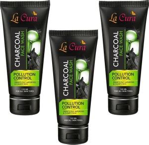 La Cura Charcoal (Pack of 3 pc 120 ml each) Face Wash - Price in India ...