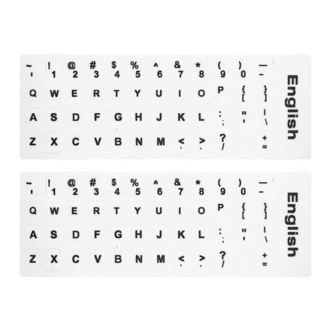 Buy 2PCS Pack English Keyboard Stickers English Keyboard Replacement ...