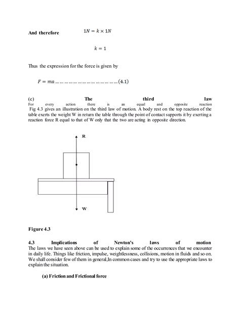 Newtons laws of motion | DOCX