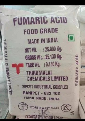 Fumaric Acid - Pharma Grade Fumaric Acid Manufacturer from Boisar