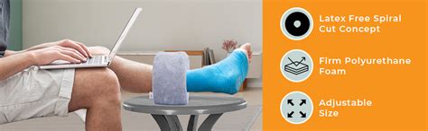 Buy FOVERA Foot Elevator Pillow with Adjustable Hook and Loop - For ...