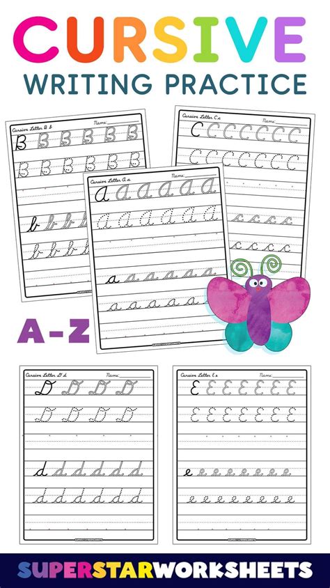 Download these free printable alphabet cursive practice sheets today ...