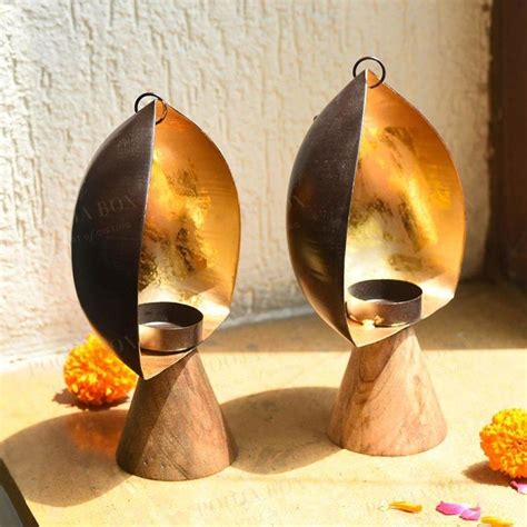 Buy Antique peacock Long Diya Stand Online in India - Mypoojabox.in