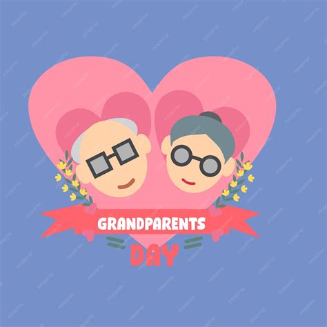 Premium Vector | Happy grandparent day
