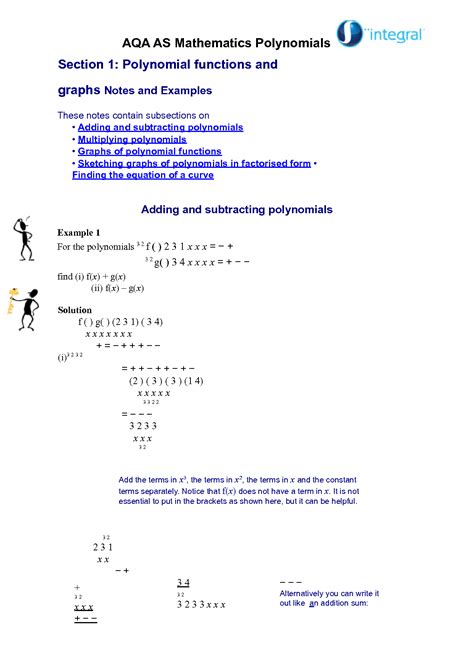 A Level Maths Polynomial 的图像结果