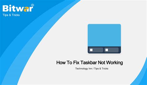 Fix Taskbar Not Working 的图像结果