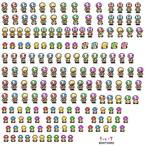 Editing Toad sprites - Free online pixel art drawing tool - Pixilart