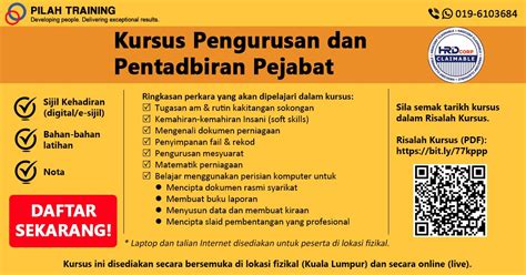 Kursus Pengurusan dan Pentadbiran Pejabat, Universiti Teknologi ...
