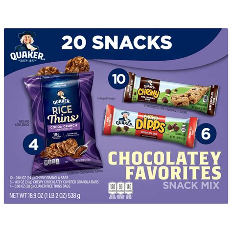 Quaker Snack Mix, Chocolatey Favorites (18.9 oz) Delivery or Pickup ...