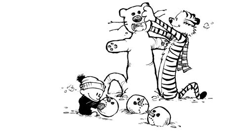 🔥 [50+] Calvin and Hobbes Snowman Wallpapers | WallpaperSafari