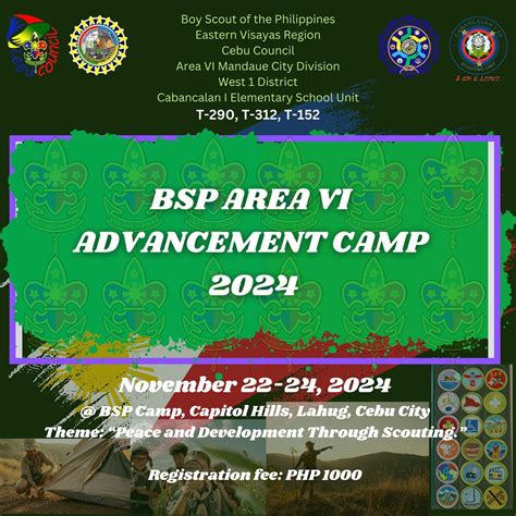 BSP AREA VI Advancement Camp 2024, BSP Capitol Hills Scout Camp, Cebu ...