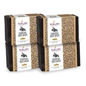 Buy Khadi Mauri Herbal Charcoal Soap 125g Each ( Pack Of 4 ) | Handmade ...