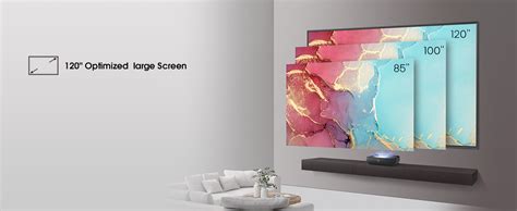 Hisense 305 cm (120 inches) Trichrom ALR Screen Series 4K Ultra HD ...