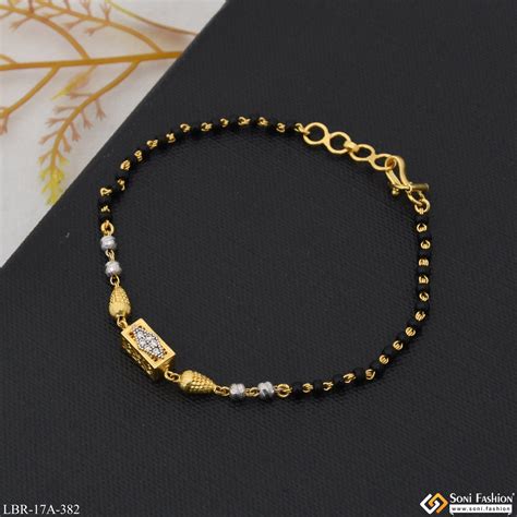 1 Gram Gold Plated Designer Mangalsutra Bracelet for Women - Style A38 ...