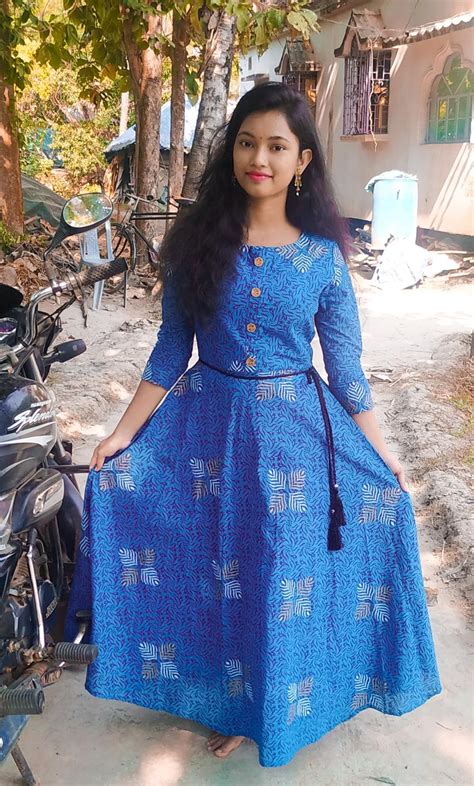 Buy Janakdulari Creation Women's Calf Long regular Dress (JDC_026PEACH ...