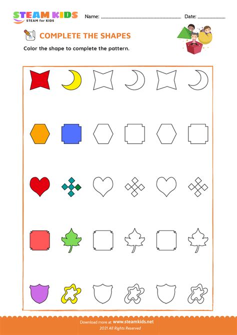 Color Pattern Worksheet for Math 的图像结果