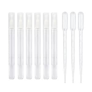 6pcs 3ml Empty Cuticle Oil Pen with 3pcs Pipettes Transparent Twist ...