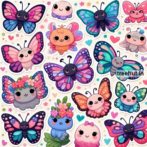 Printable Butterfly Stickers and 50 Sticker Craft Ideas for Kids and ...