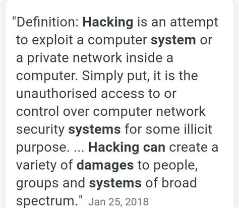 What is hacking and how does it harm a system - Brainly.in
