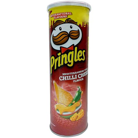 Pringles Potato Chips - Chilli Cheese Flavour, 110g Tin : Amazon.in ...